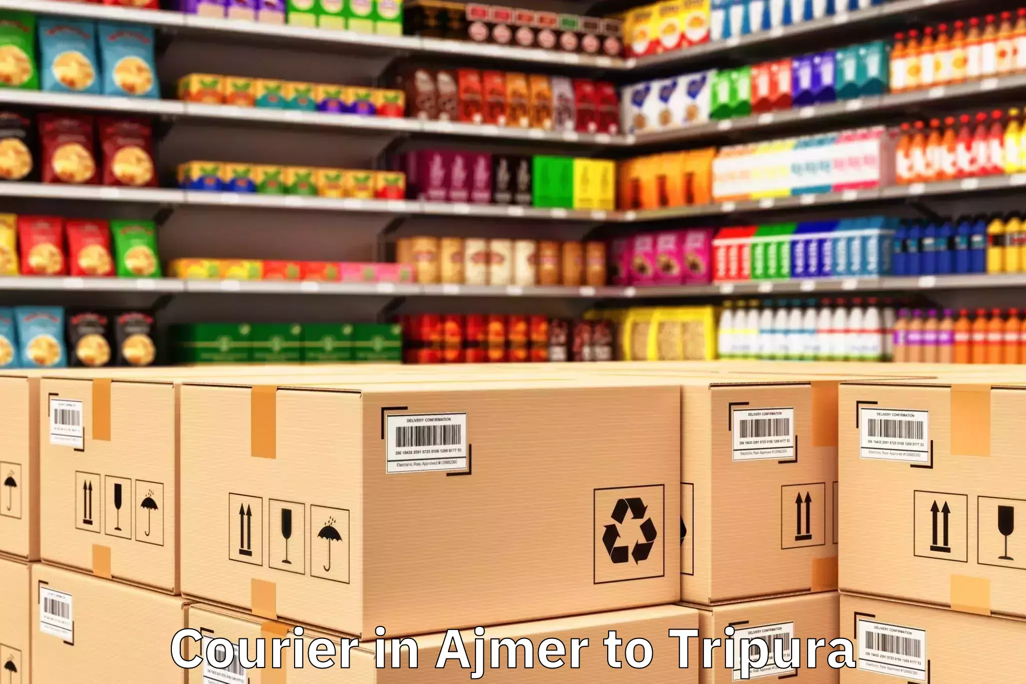 Get Ajmer to Ambasa Courier